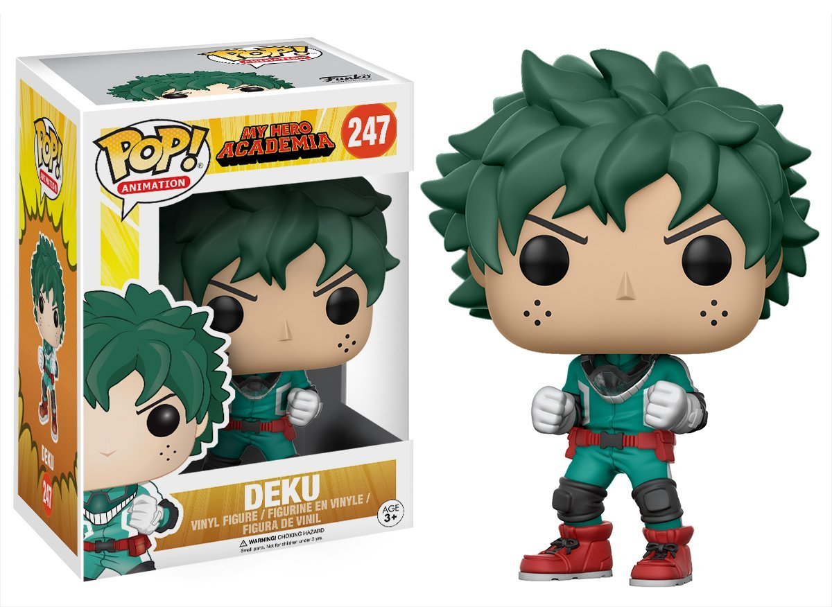 Funko Pop! Anime: My Hero Academia - Deku Vinyl Figure (Includes Compatible Pop Box Protector Case)