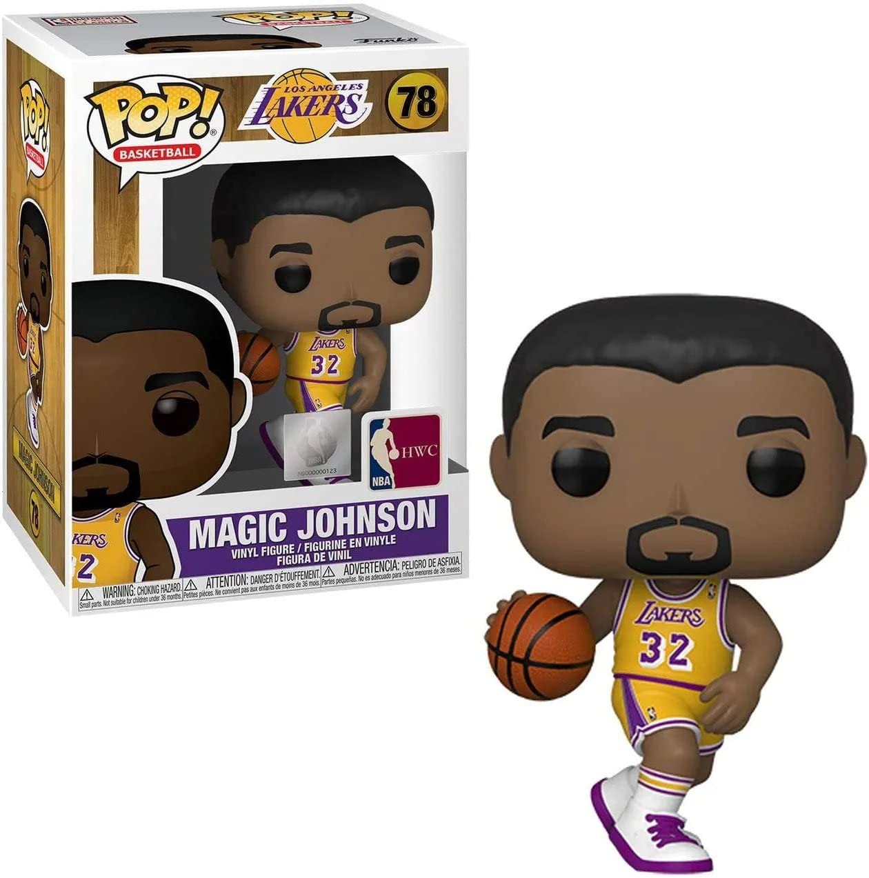 Pop Sports: Lakers Magic Johnson #78 Vinyl Figure (Bundle With Eco Tek Protector Case)