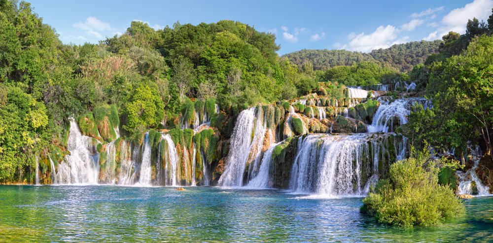Castorland 4000 Piece Puzzle - Krka Waterfalls, Croatia - Cardboard Model C-400133-2