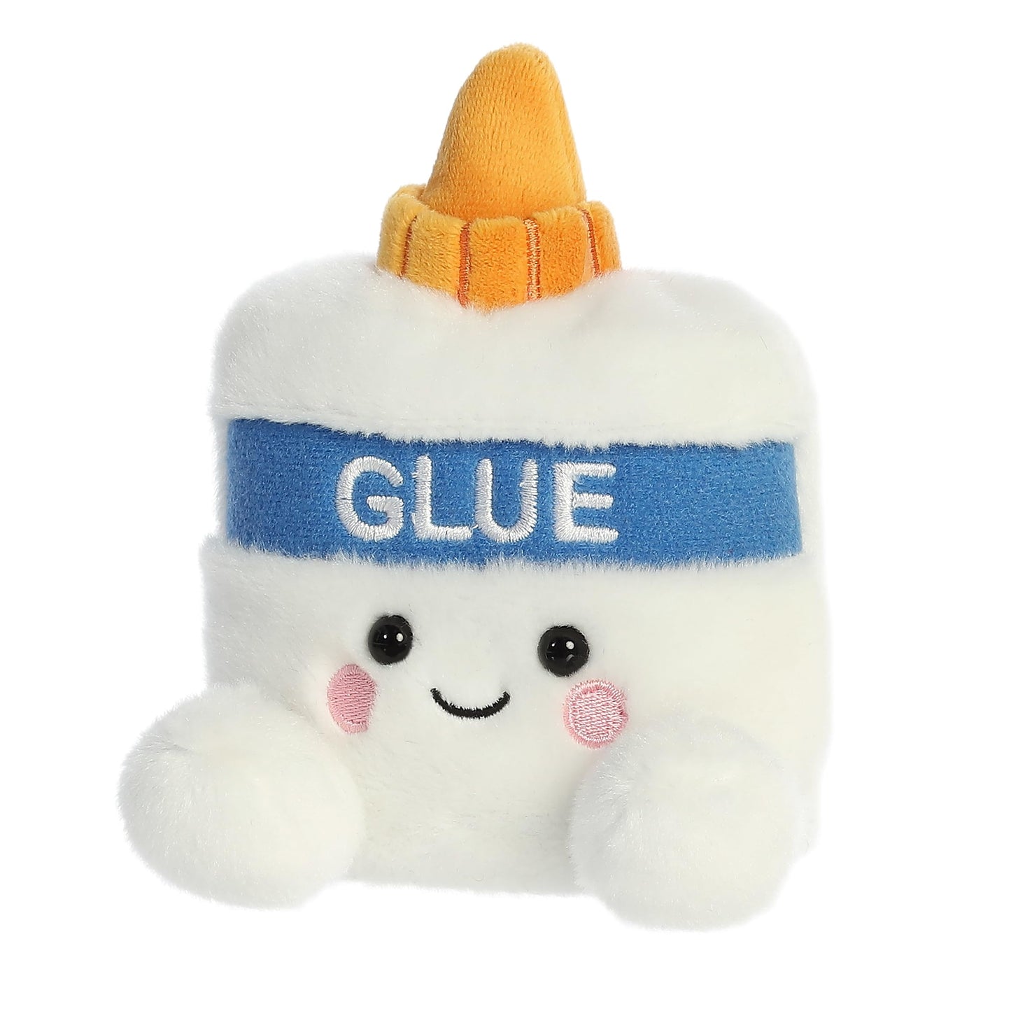 Aurora Adorable Palm Pals Gooey Glue Stuffed Animal - Pocket-Sized Play - Collectable Fun - White 5 Inches