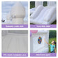 White Wedding Inflatable Bounce House with Blower Jump House with Slide for Kids Party Wedding Family Castle 9ftL