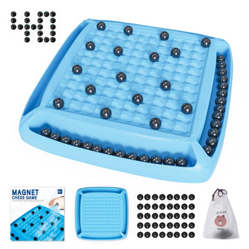 Magnetic Game Chess, Magnet Chess Fun Family Games For Kids And Adults, Magnet Game With 40Pcs Magnet Game, Table Top Board Game