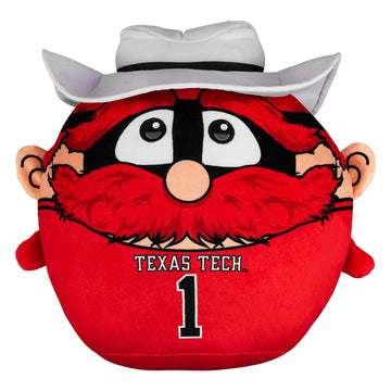 Sleep Squad Texas Tech Red Raiders Raider Red 12'' Mascot Kiri Cloud Plushie - Official Collegiate Plush