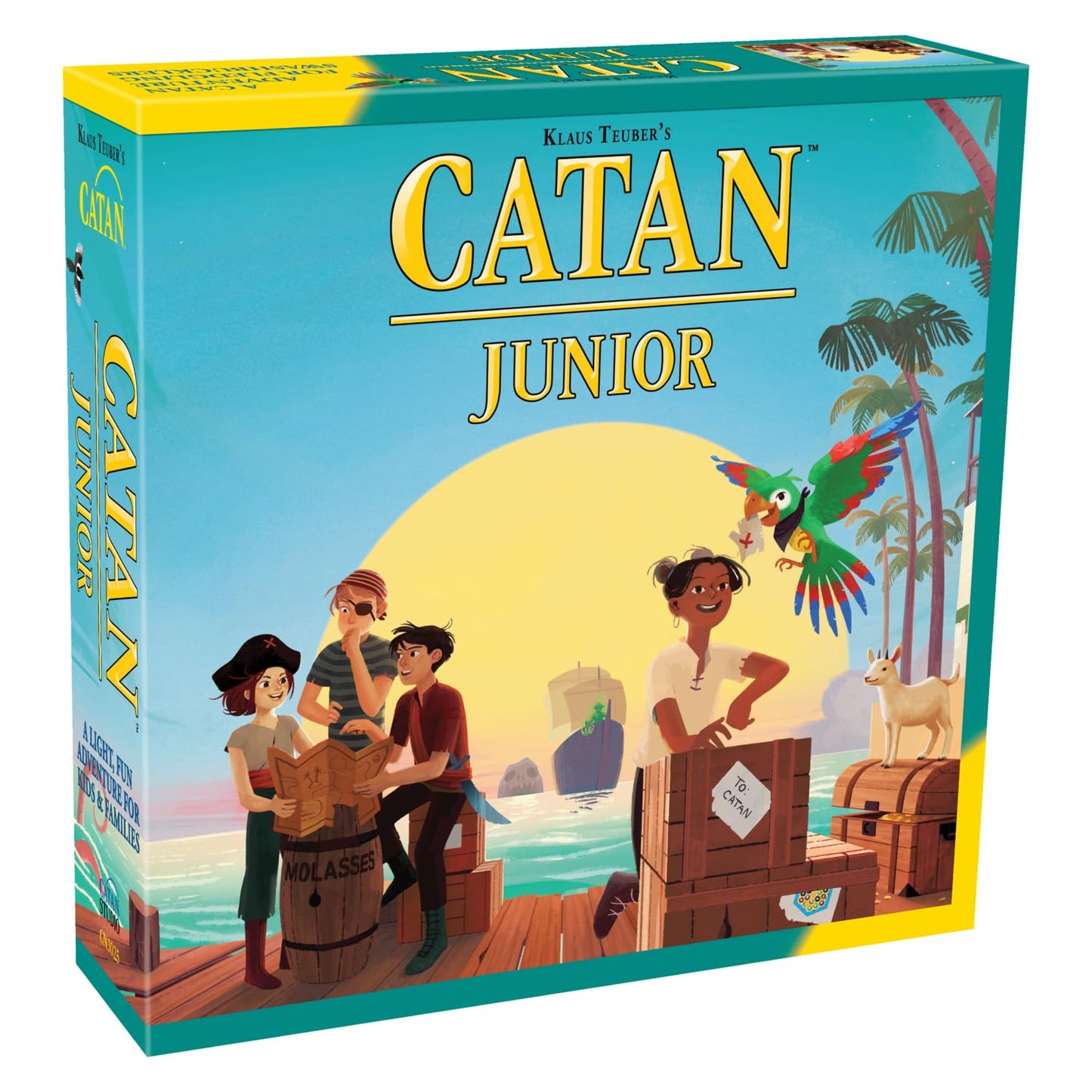 CATAN Junior Board Game - Strategy Game for Kids & Adults, Ages 6+, 2-4 Players, Stand Alone, Multi-Color, Model CN3025