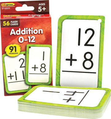 Teacher Created Resources Addition 0-12 Flash Cards (Ep62033)