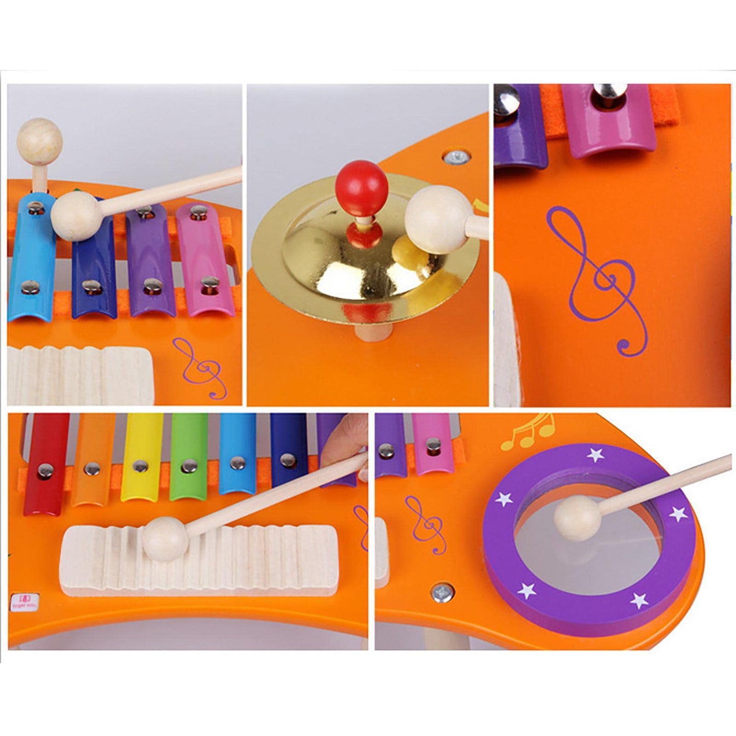 Atorse Instrument Toy Set With Xylophone Drum Wooden For Toddlers Boys& Girls|Baby | Toys For Baby | Developmental Baby Toys