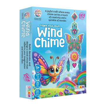 RatnaS Make Your Own Wind Chime Diy Craft Kit, Wooden Steam Activity For Kids Ages 5+ Years