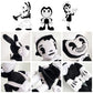 YZONU Anime Plush Toys - Bendy Doll 3PCS Soft Stuffed Animals for Kids & Game Fans - Plush Fabric, Cute Horror Design