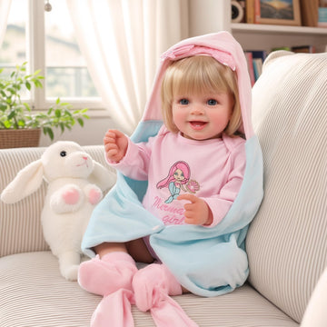 Babeside Lifelike Reborn Baby Dolls Girl, 20 Inch Newborn Realistic Real Life Poseable Doll For Girls Soft Vinyl And Cloth Body With Feeding Kit Gift Box For Kids Age 3+