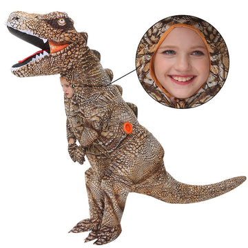 Kooy Inflatable Costume,Halloween T Rex Dinosaur For Kids,Full Body Blow Up Costumes