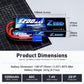 Zeee 2S Lipo Battery 7.4V 5200mAh 80C Hard Case Battery with EC5 Plug Compatible with 1/8 1/10 RC Vehicles Car Slash RC Buggy Tr