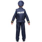 Spooktacular Creations Boys Police Costume  Kids Dark enhanced Style for Child Halloween Police Themed Events and Role Play Parties L
