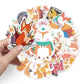 Cute Fox Stickers For Kids 50Pcs, Colorful Vinyl Waterproof Stickers For Teen Kids Girls Adults, Suitable For Water Bottles,Lapt