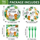 96Pcs Jungle Birthday Party Plates And Napkins Safari Animals Birthday Party Decorations For 24 Guests Jungle Theme Birthday Party Tableware Set Serves Wild Animals Gold Safari Zoo Birthday Supplies