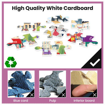 500 Piece Puzzles for mature-themeds Paris Puzzles Jigsaw Puzzles 500 Pieces Tower mature-themed Puzzle Family Challenging Game Gift for Friends 20.5x15IN