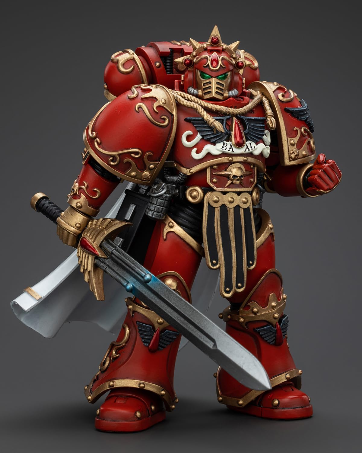 Pipigirl JoyToy GW 30K Genuine License 1:18 Action Figure  Blood Angels Legion Praetor with Paragon cutting edge  5.11 inch Collectible Action Figures Kits