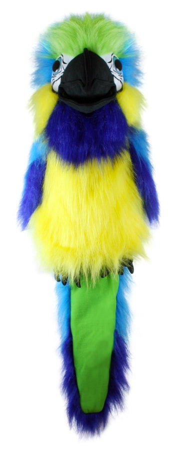 The Puppet Company Large Birds Blue & Gold Macaw Hand Puppet, 18 Inches
