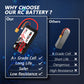 Socokin 2S Lipo Battery 7.4V 2200mAh 50C with XT60 Connector - Soft Case (2 Pack) for RC Cars, Trucks, Drones,