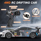 Dollox Remote Control Car 1/16 Scale RC Drift Car 2.4GHz 4WD High Speed 18+KM/H Vehicle with LED Lights and Spray, Extra Driftin