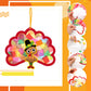 Ceiba Tree 24Pcs Thanksgiving Suncatcher Crafts for Kids Turkey Fall Craft with Turkey Cutouts and Tissue Paper Autumn DIY Windo