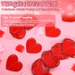 Capoda 8 Pcs Heart Party Decorations Red Heart Paper Garlands Hanging Banners for Sweet Day Birthday Party Wedding Anniversary S