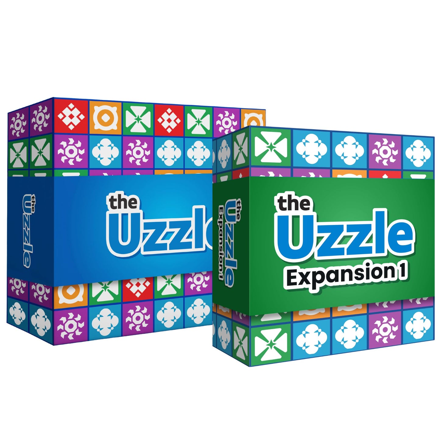 The Uzzle 3.0 Expansion Bundle - Multi-colored Fun Board Games for Family Game Nights - Ages 4+ - Skill Development Gift Set