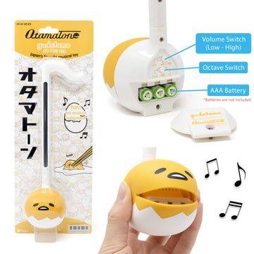 Otamatone Special Edition Sanrio (Gudetama) - Fun Electronic Musical Toy Synthesizer Instrument By Maywa Denki (Official Licensed) [Includes Song Sheet And English Instructions]