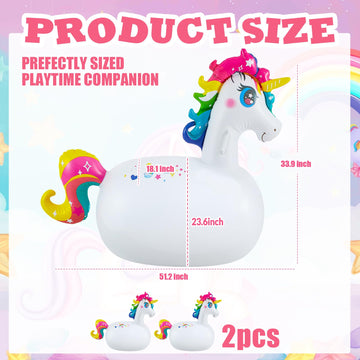 Hiboom 2 Pcs Giant Inflatable Hopping Toys 51 Inch Bouncer Animal Toys Ride On Toys Hopping Toys Hopper For Birthday Party Gifts