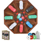 Jyquorp Michigan Rummy Board Game Deluxe Set Perfect Blend Of A Royal Game Of Hearts Rummy Poker Wooden Tripoley Game Betting Bl