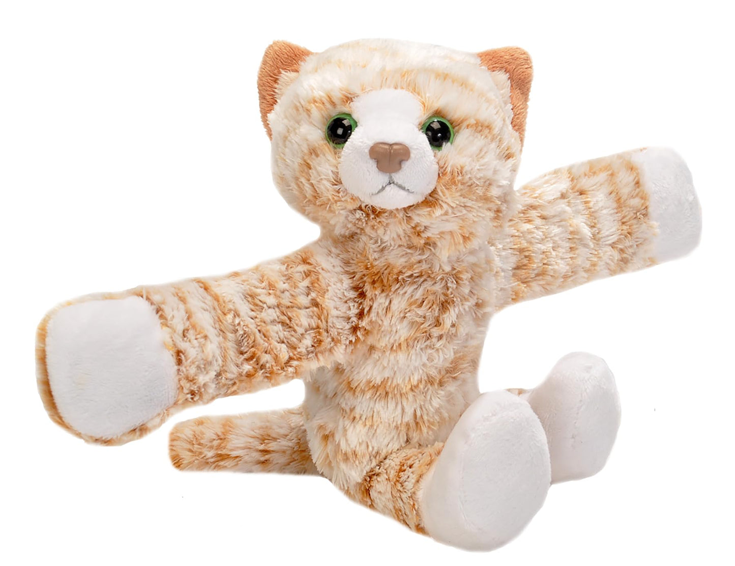 Wild Republic Tabby Cat Plush Toy, 8" Slap Bracelet Stuffed Animal, Model 19566, Soft Plush Material