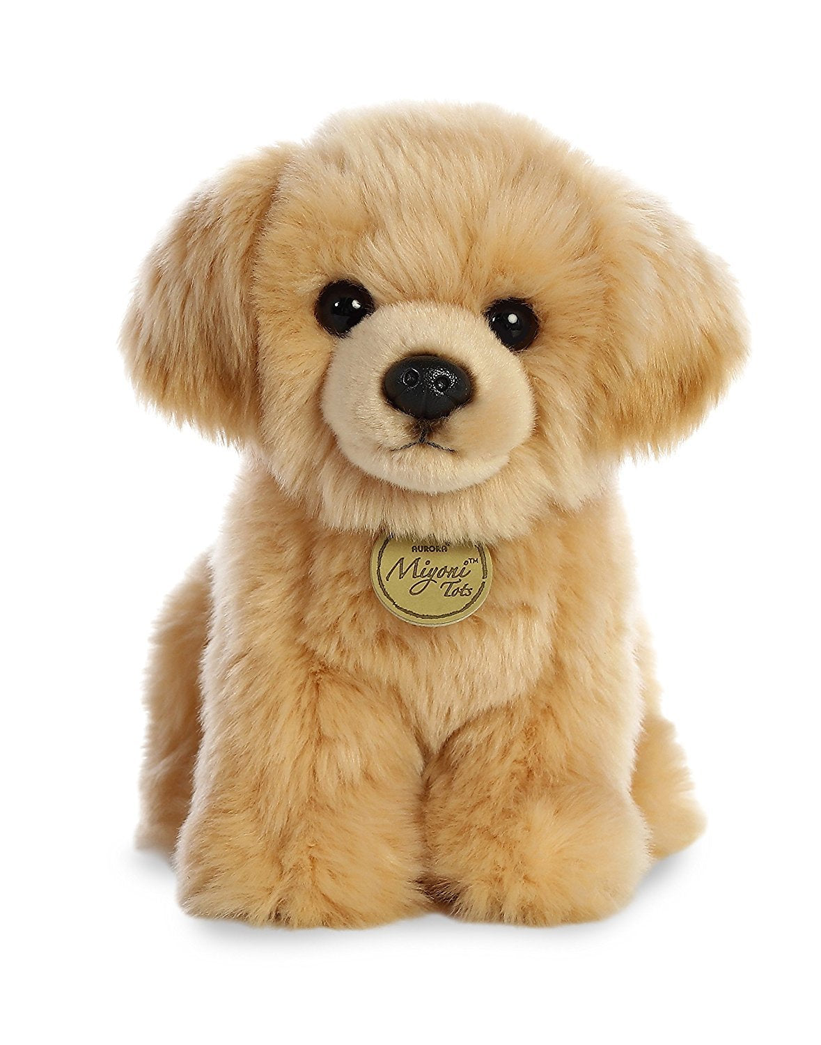 Aurora® Adorable Miyoni® Tots Golden Retriever Pup Stuffed Animal - Lifelike Detail - Cherished Companionship - Brown 11 Inches
