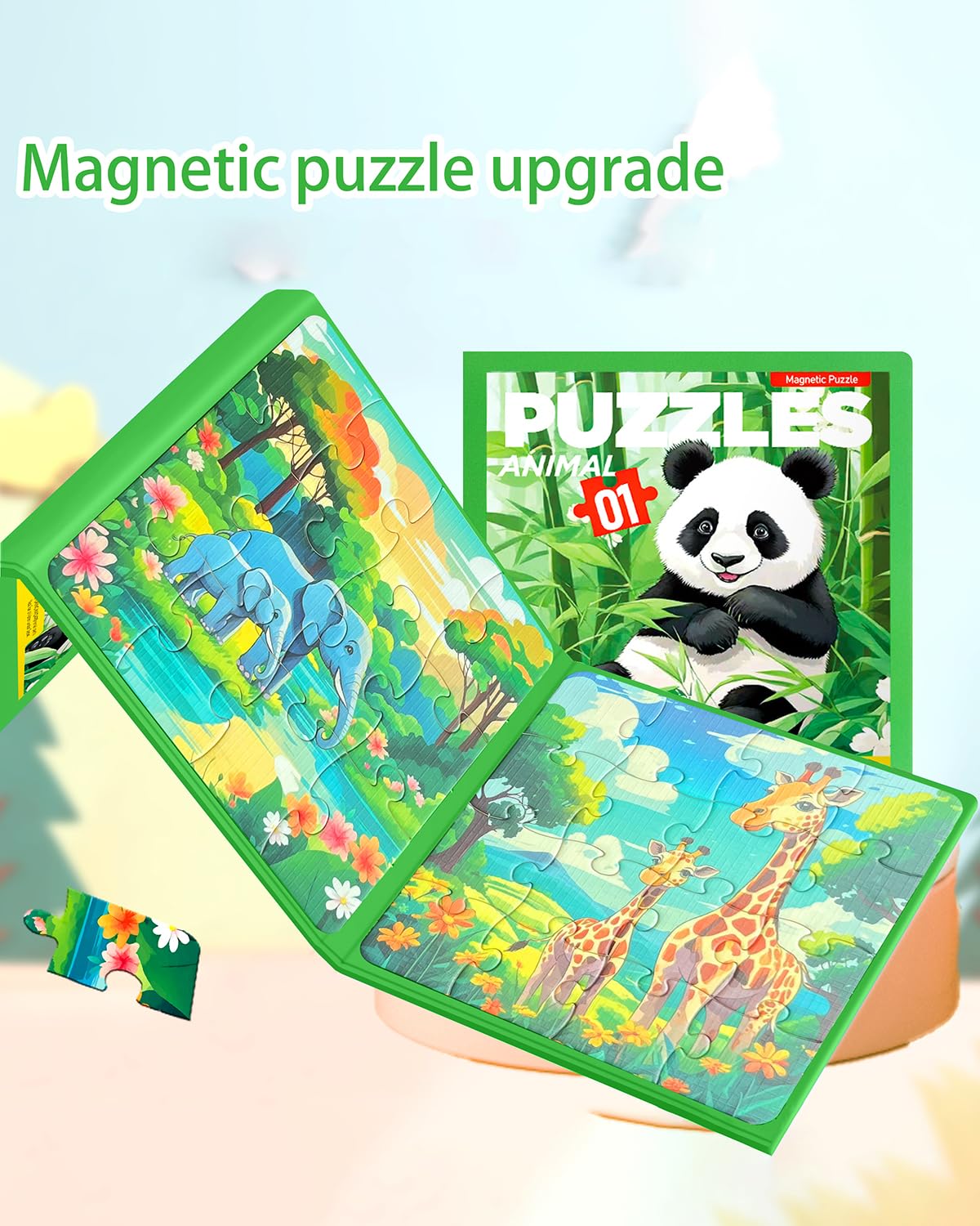 Magnetic Puzzles For Toddlers, Animal Forest Travel Puzzles Games For Kids Ages 3-5, Car Activities Toy For Boys Girls, Children