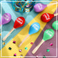 Lenwen 12 Pcs Happy Purim Wood Gragger Maracas Shakers with Stickers Colorful Noisemakers for Fun Jewish Holiday Party Favors Go