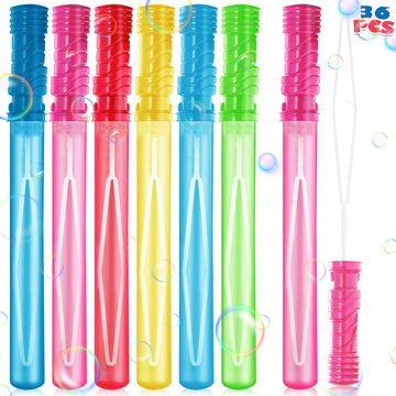 AuroTops 36PCS Big Bubble Wands Bulk for Kids, 15 Inches Bubble Wand Bulk in 6 Colors, Bubble Party Favor Supply for Summer Indo