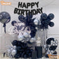 16 Inch Happy Birthday Balloon, Black Happy Birthday Balloons Banner Aluminum Foil Letters Balloons For Birthday Party Decoratio