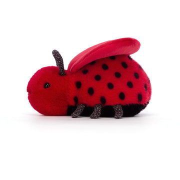Jellycat Loulou Love Bug Stuffed Animal, 5 Inches | Insect & Bug Plush Toy | Classic Children'S Gift | Valentine'S Day Gift