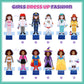 Atoylink Wooden Magnetic Dress Up Dolls For Girls Pretend Play Set, Princess/Witch/Occupations Community Helpers Matching Games Fashion Paper Dolls For Toddlers Preschool Learning Toys Gifts