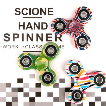 Scione 24 Pack Fidget Spinner Toy, Finger Spinner Fidget Pack-Anxiety Toys Stress Relief Reducer-Party Favors For Kids/Adults Birthday Easter Goodie Bag Stuffer,Classroom Prizes