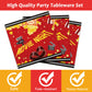 96 Pcs Movie Night Party Supplies Paper Plates Napkins Movie Party Tableware Set Awards Ceremony Theme Party Decorations Favors