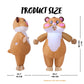 Spooktacular Creations Kids Halloween Inflatable Costumes  Full Body Hamster Blow-up Costume with a pair of Gloves  Cute Hamster Inflatable Suit for Halloween Cosplay Parties