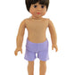 American Fashion World 18-Inch 'Mason' Vinyl Posable Boy Doll with Short Brunette Hair | Undressed Doll | enhanced Quality & Design