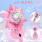 Chridark Bubble Wands For Kids Girls - Include 4 Bubble Solution, Light Up Led & Sound Effect, Outdoor Party Birthday Windmill Bubble Machine Toys For Toddlers, Gift For Girls Age 3 4 5 6 7 8 Year Old