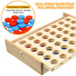 Joypro Wooden 4 In A Row Game, Kids Board Games For Kids 5 6 8 10 12 Year Olds, Travel Games For Kids And Adults, 2 Player Classic Family Board Games For Christmas Birthday Gift Coffee Table Decor