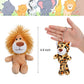 Sumind 12 Pieces Valentine'S Day Mini Stuffed Forest Animals Jungle Animal Plush Toys 4.8 Inch Cute Plush Elephant Lion Giraffe Tiger Plush For Animal Themed Parties Achievement(Standing)