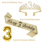 3rd Birthday Decorations for Girls, Including 3rd Birthday Sash and Tiara, Cake Topper and Candle 3, Number 3 Balloon Gold, 3 Bi