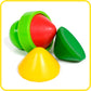 Ready 2 Learn Easy Grip Crayons Refills - 6 Colors - Ages 18M+ - Non-Toxic Toddler Crayons - Handles Sold Separately