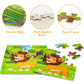 Puzzles For Kids Ages 3-5, 16 Piece Colorful Wooden Puzzles For Toddler Children Learning Educational Puzzles Toys For Boys And Girls (9 Puzzles)
