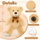 Morismos Teddy Bear Stuffed Animals, 20' Bulk Teddy Bears Plush For Kids, Medium Size Bears For Baby Shower, Christmas