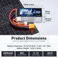 Zeee 3S Shorty Pack Lipo Battery 2200mAh 11.1V 50C Battery with XT60 Plug for RC Car Truck Vehicles RC Boat RC Drone Airplane Qu