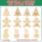Cypherx Christmas Advent Calendar Fillers, 30 Pcs Christmas Countdown Wood Tokens, 21 Xmas Activities Tokens + 9 Rewards Tokens,